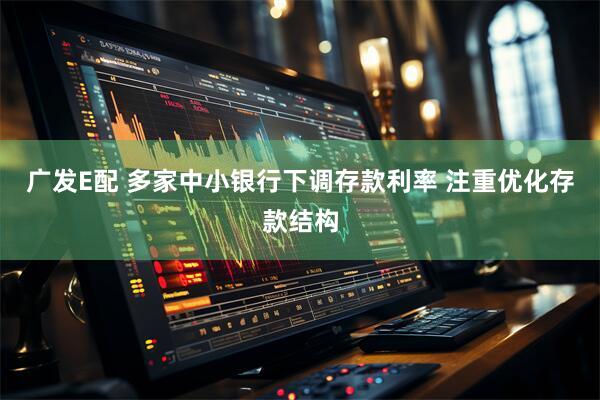 广发E配 多家中小银行下调存款利率 注重优化存款结构